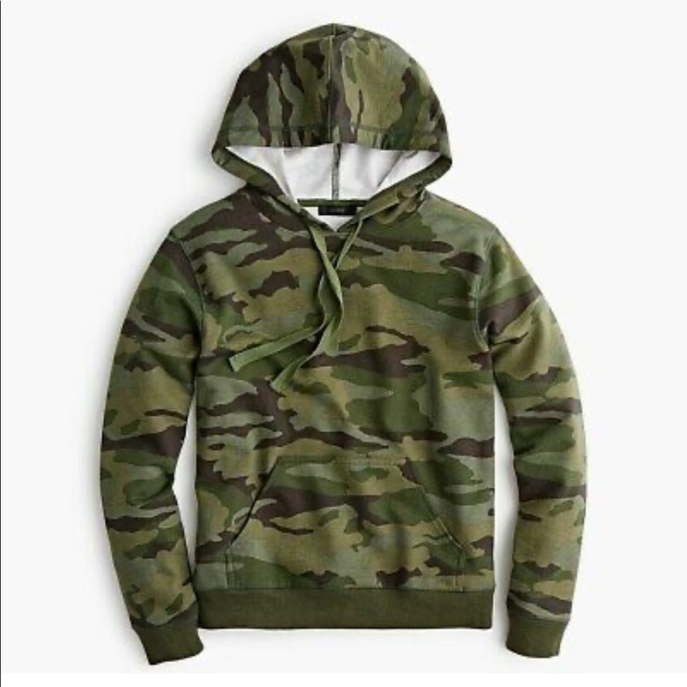 J Crew camo hoodie